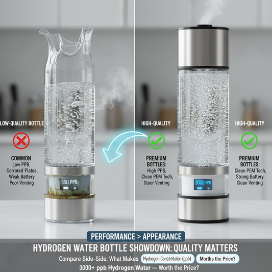 The Problem With Most Hydrogen Water Bottles (And What Makes a Good One)